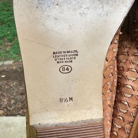 Cabin Creek Brown Leather Woven Loafers - Picture 7 of 10